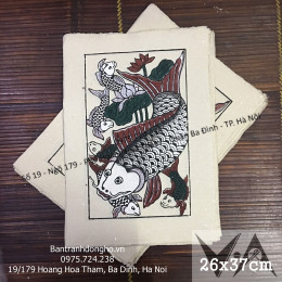 Tranh Đông Hồ Đàn Cá Chép